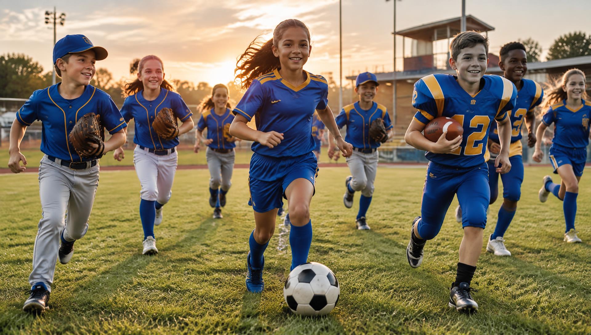 Young CNEAA athletes taking the field